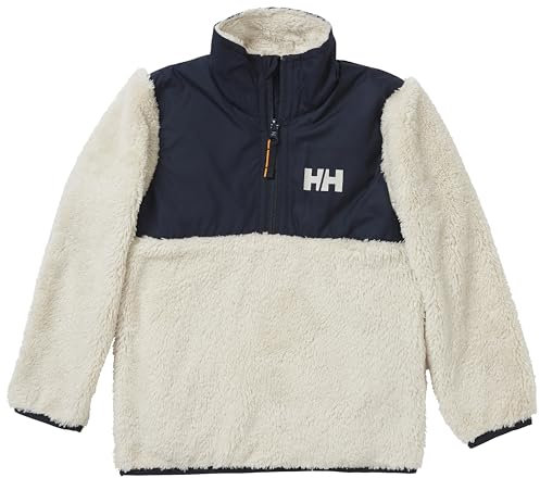 Helly Hansen Unisex Bambini Kids Champ 1/2 Zip Midlayer, Bianco, 4