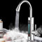 360° LED Elektrisch Wasserhahn mit Durchlauferhitzer YUNRUX Sofort Warm Küchearmatur Spültisch Küchenarmatur Badarmatur Einhebel Mischbatterie Waschtisch Armatur Einhandmischer Bad Faucet 3300W