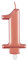 Elegant Metallic Rose Gold Number 1 Birthday Candle - Perfect for Birthday Parties, Anniversaries & More - 1 Pc
