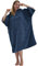Winthome Badeponcho Hochabsorbierender Warm, Strand Umziehhilfe, Handtuch Mit Tasche und Kaputze, Surf Poncho für Herren Damen Erwachsene, Schwimmen, Strände, Sauna (Graublau, M)