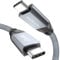 USB C to USB C Cable, 20Gbps Type C Cord Data Transfer Cable, PD 240W 5A, 4K@60Hz Video and E-Marker for Thunderbolt 3/4, MacBook, Dell XPS, iPad Pro, Samsung S20/S21, SSD, Hub, Monitor (0.5M)