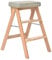 ZHTY Zusammenklappbare tragbare Leiter Tritthocker Hochstuhl Holzleiter Treppenregal Trittleiter Hochelastische Schwammfüllung Sitzklappbare Verbreiterung Modern Einfach Höhe 65 cm Farb