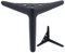 LOVEM Möbelfüße Metall, Dreieck Schrankfüße Schwere Sofa Füße TV Bank Sideboard Couchtischbeine Tischfüße DIY Metall Möbelbeine Mit Schrauben, 4 Stück (25cm, Schwarz)