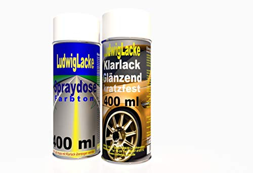 LudwigLacke Pepper Grey LD7R im Spray mit Klarlack kompatibel für VW