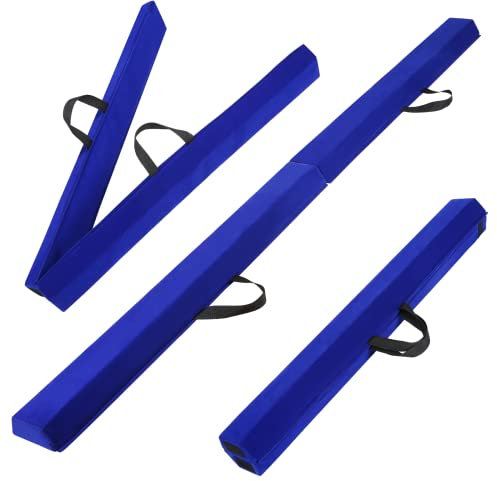 Gymnastikbalken, 240 cm, Balance Beam, Balance Beam, Balken und Trittbretter klappbar, Gymnastik-Ausrüstung für Kinder, Training, Home-Training