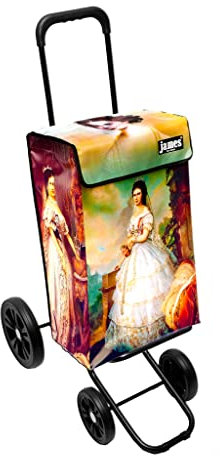 James® Einkaufswagen Design Sissi, moderner Einkaufstrolley, bunter Lifestyle Trolly, Rollkoffer für Shopping, bis 50kg Tragkraft, Grosse Räder, Made in Österreich!
