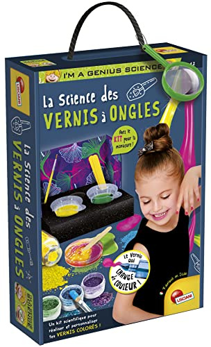 Lisciani-I'm A Genius LA Wissenschaft des Nagellacks, kreiert und personalisiert, Farbiger Lack, ab 7 Jahren