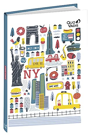 Quo Vadis Cities EUROTEXTAGENDA Schülerkalender, 12 x 17 cm, New York, Jahr 2022 – 2023