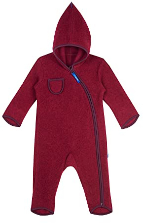 Finkid Puku Wool Baby Kinder Wollfleece Overall mit Zwergenkapuze