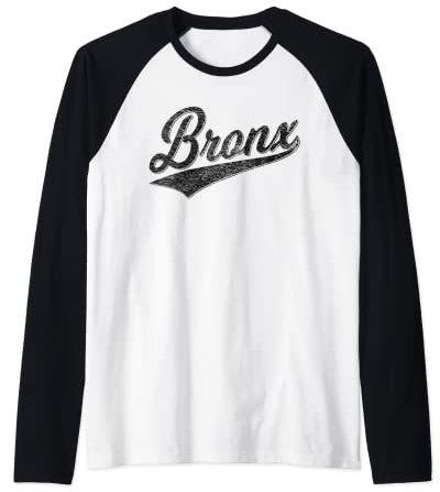 The Bronx New York Flag Sport-Baseball-Trikot Raglan