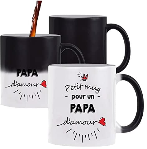 Tasse Petit Mug magique d'un Papa d'amour | Idée Tasse Cadeau Famille Papa Fête des Pères Anniversaire Noël