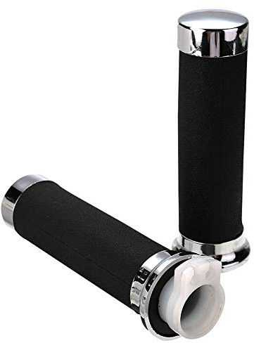 Dioche Motorrad Lenkergriffe, 1 Zoll, 25 MM, Gummi und Kunststoff, Rutschfest, Universell für Motorräder mit 25 mm Standard-Hohllenker