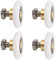 4 Pièces Rouleau De Porte Coulissante, Roue De Douche, Roulette Avec Vis M6 Pour Porte De Douche, Remplacement (20MM)