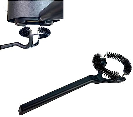 MiiCoffee Espressomaschinen-Reinigungsbürste, Bürste Reinigung Schrubberbürste für 58 mm Grouphead, abnehmbare 360° Nylon-Reinigungsborsten