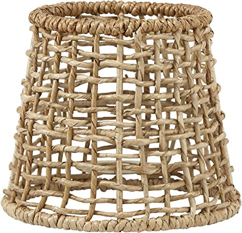 PR Home of Scandinavia Cebu Lampenschirm – Handgefertigtes Gewebe, 21x24x24 cm, E27-Fassung, Ideal für Steh- und Pendelleuchten – Boho-Stil, Perfekt für Wohnzimmer, Esszimmer & Außenbereiche