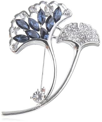 MITAR Strass-Blumen-Brosche-Blumenstrauß-Blaue Kristallkorsage-Stifte-Broschen-Geschenk für Frauen-Mädchen