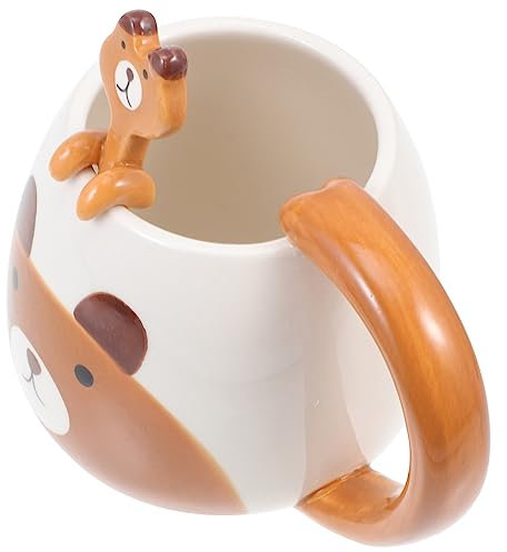 UPKOCH 1set Tazze Ceramica Animali Con Cucchiaio Tazza Per Caffè Latte e Bevande Vari Stile Kawaii Per Casa e Ufficio