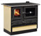 INTERSTOVES - Cuisinière à bois MAGNUM MBS en fonte | Sortie côté droit - Beige