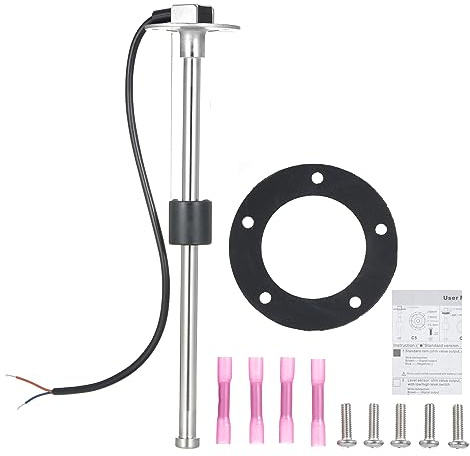 Shkalacar Sensor de Nivel de Combustible 240-33ohm para Barco Coche Camión RV, Agua para Medidor de Combustible Unidad de Emisor de Combustible de Acero Inoxidable 200mm