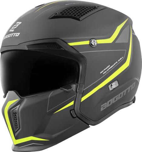 Bogotto Radic WN-ST 22.06 Helm, gelb/schwarz, XL