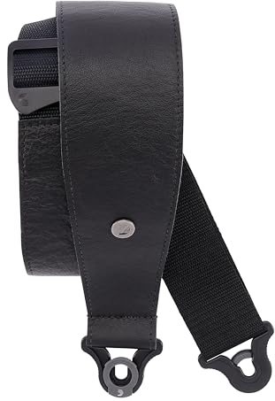 D'Addario Comfort Leder Auto Lock Gitarrengurt, Schwarz