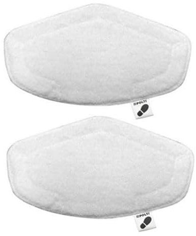 2 Serpillères pour Nettoyeur Balai Vapeur Vaporetto Double Force PAEU0332 compatible SV440 /SV450 / SV460 PTEU0274 Polti