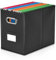 Umtiti A4-Size File Organizer Box（Folders not included. File Folder Storage, Durable Hanging Lidless File Box for Office/Decor/Home,Black.XS