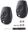 SLshiBo Lot de 2 Renault Coque Clé Télécommande 2 Boutons Boitier de Clé Compatible avec Renault Twingo 2/ Twingo 3/ Kangoo 2/ Clio 2/ Clio 3/ Trafic 2/ Trafic 3/ Master 3/ Modus/Switch et Dacia
