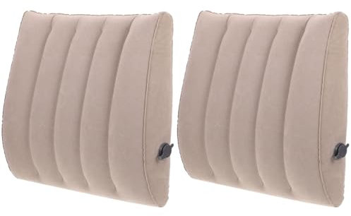 2pcs Portable Inflatable Waist Cushion Lightweight Waist Pillow for Travel Office Outdoor Use Breathable Design for Tailbone and Comfort