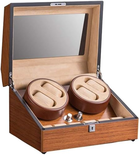 UHGFIMP Uhrenbeweger Uhrenbeweger-Boxen 4+6 hochwertige mechanische Uhren-Aufzugsbox Silent Motor Box Shake Table Device Uhrenbeweger Uhrenbox