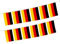 Okaywork 10 M 30 PCS Bandiera Germania Striscione per Festa Nazionale Festa Festa, Germania Bandiere a Corda, per Coppa dei Campioni Giochi di Calcio Bar Domestiche Decorazioni, 21 x 14 cm (Germania)
