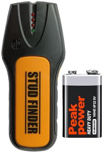 Stud Finder Wall Scanner, Stud Finder Wall Scanner with LED Indicator Light and Buzzer - Stud Detector for AC Wire, Cable, Metal, Wood, Pipe, Joist - Stud Finder Tool