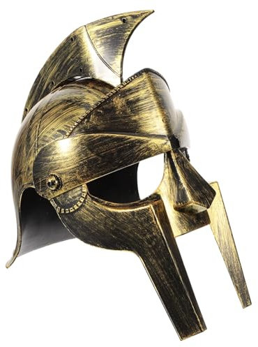 CAXUSD Römischer Krieger Helm Für Cosplay Mittelalterliche Antike Kopfbedeckung Für Kostümparty Leicht Und Atmungsaktiv Für Altersgruppen Einfache Handhabung