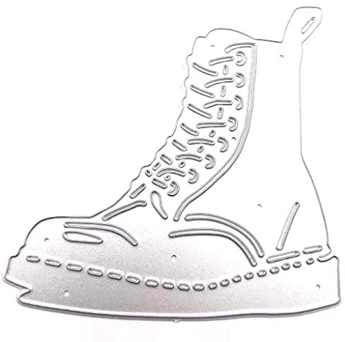 1 fustella a forma di stivale con bellissime scarpe, per goffratura, stencil
