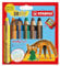 STABILO - Buntstift, Wasserfarbe & Wachsmalkreide - woody 3 in 1 - Geburtstags Edition - Tiger - 6er Pack mit Spitzer - 6 Farben