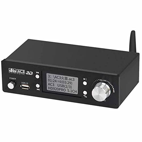 5.1 Audio-Decoder, HDMI2.0 High-Definition DTS Dolby Atmos, 6-Kanal-Modus-Ausgang, unterstützt U-Disk-Wiedergabe DTS, AC3, WAV, FLAC, APE, MP3 und andere Audiowiedergabe