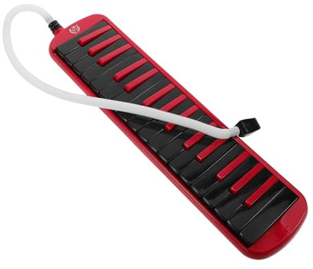 ifundom Beginner-friendly Soprano Melodica Keyboard Portable Air Piano for Boys and Girls Adults Red Black Eva Case