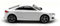 YRXIAO Modellbausatz Auto Maßstab 1:76 Für Audi Tt Coupe Metallornamente Spielzeug Souvenirs Urlaub Display Legierung Sammlung Automodell Für Wohndekorationen(White)