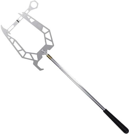 ETUCYNG Gancho para Cuerda de embarcación, Gancho Tipo U - Gancho para - Barra de Gancho para Amarre - Telescopio Tipo U Automático Multiusos Accesorios para la del
