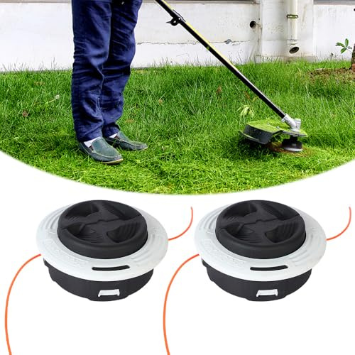 Gobesty 2 Stück Autocut C26-2 Mähkopf für Stihl Freischneider, Trimmerkopf Fadenkopf Ersatzteile Ersetzen, Mähkopf Ersetzen Autocut C26-2 für Stihl FS 55/56/70/80/85/89/94/91/111/131/240