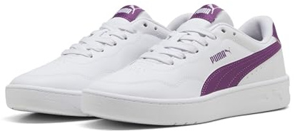 PUMA Court Lally Damen Sneaker, Puma White Plum Wine, 35.5 EU