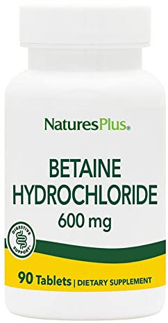 Betaine Hydrochloride, 600 mg, 90 Tablets