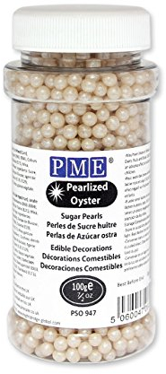 PME Sugar Pearls Pearlized Oyster 100 g