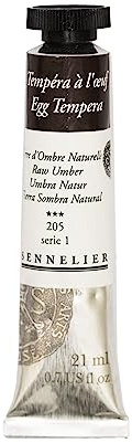 Sennelier Tempera Paint, 21ml, Raw Umber S1