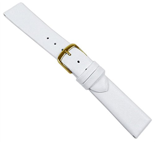 Herzog Design I Uhrenarmband Kalbsleder Weiss 20522G, Stegbreite:24mm