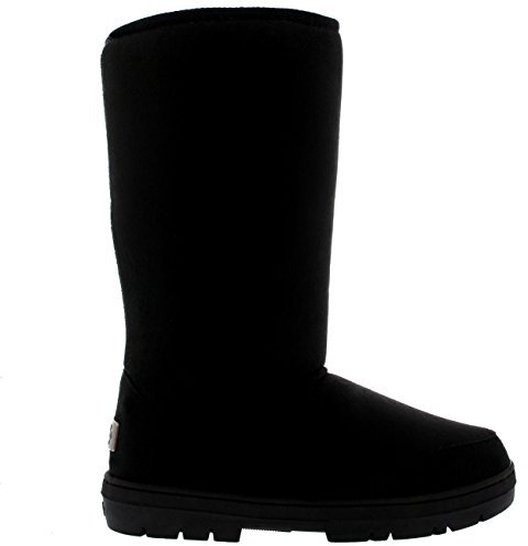 Holly Womens Original Tall Classic Waterproof Winter Rain Snow Boots - Black - 5-38 - AEA0205