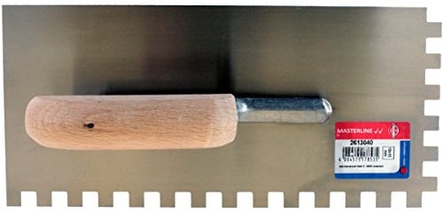 Glättekelle / Zahnkelle 280x130mm Zahnung 10x10mm Made in Germany 2613040