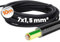 10 mètres Lapp 1550004 NYY-J Câble électrique 7G1,5 mm2 RE I Câble de terre ignifugé avec conducteur de protection GN/GE I Câble courant fort pour l'intérieur et l'extérieur I Câble souple noir