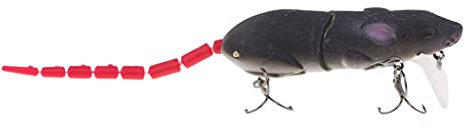 FLAMEER Soft Mice Rat Fishing Lure Topwater Tackle Hook Bass Bait Crankbait - 01