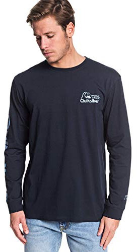 Quiksilver Bouncing Heart - Long Sleeve T-Shirt - Men - S - Black